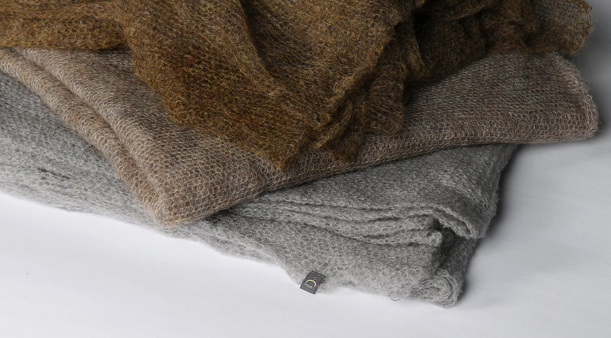 modis mohair wool shawl / scarf / plaid