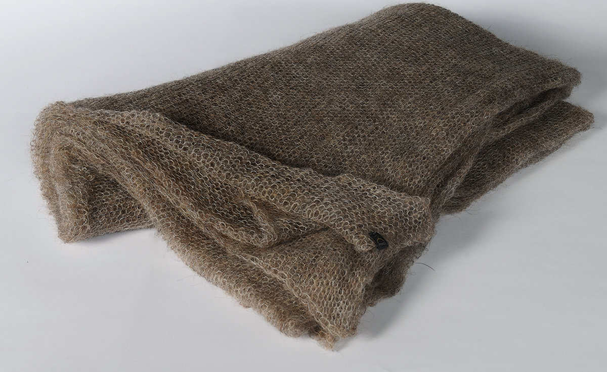 modis mohair wool shawl / scarf / plaid